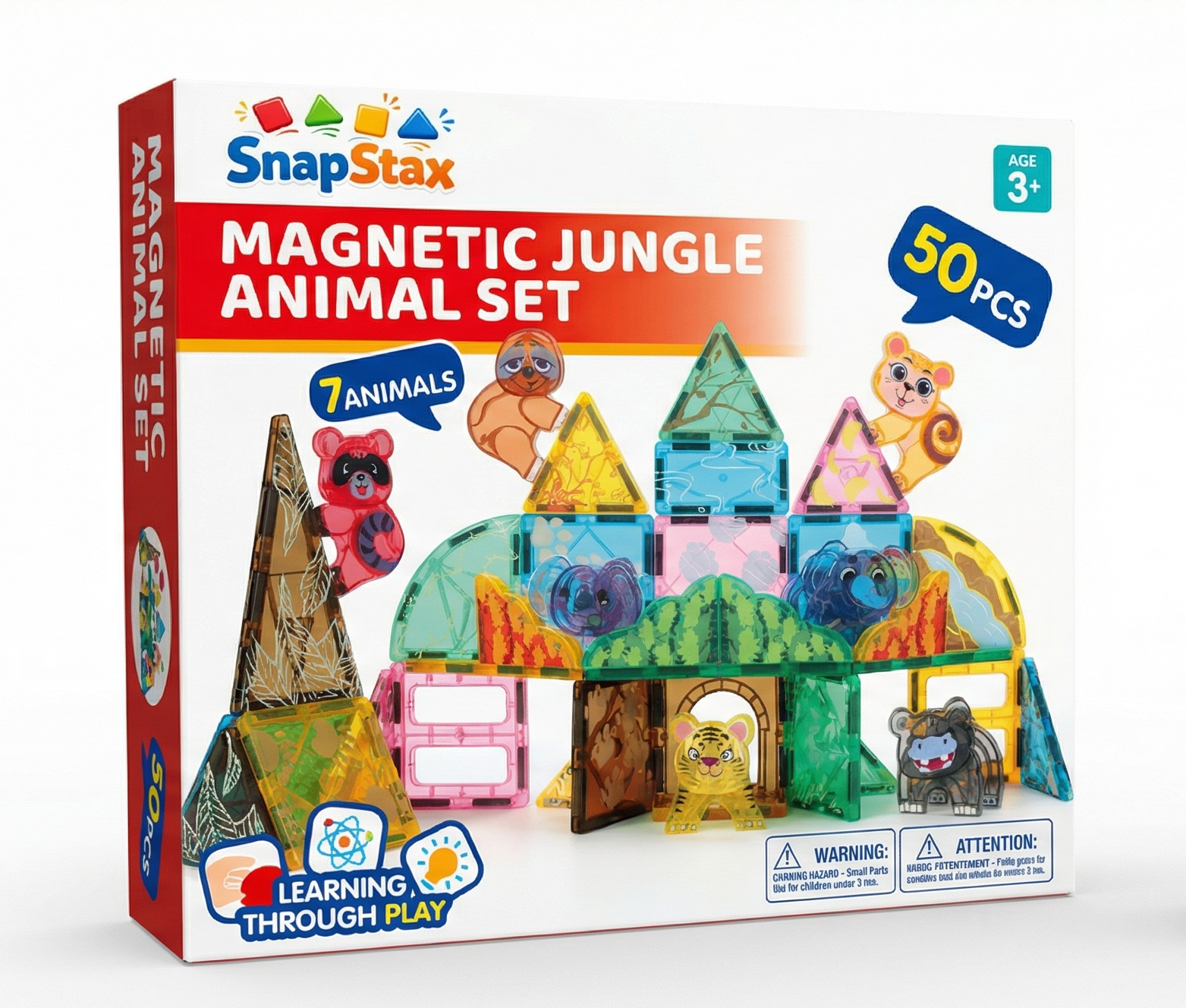 SnapStax™ Dinosaur Magnetic Tiles